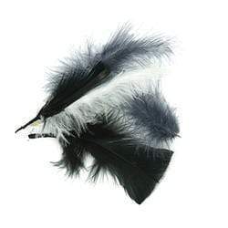 AussieSuperStore Art & Craft Essentials Craft Feathers Black/White/Grey  Craft Feathers Black/White/Grey | Artificial Feathers  9331468013426 VCFBK